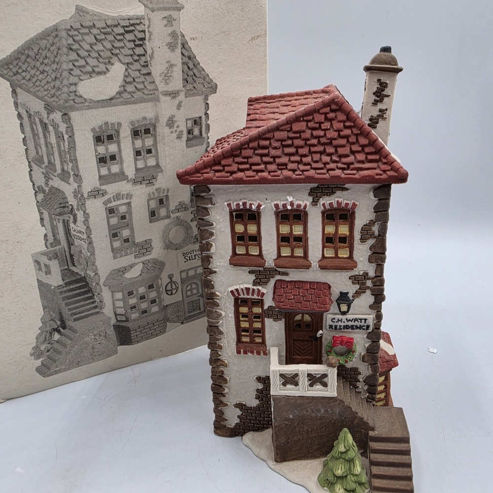 Dept 56 "C. H. Watt PHYSICIAN 5568-9 Dicken's Village Series 1990 Retired In Box